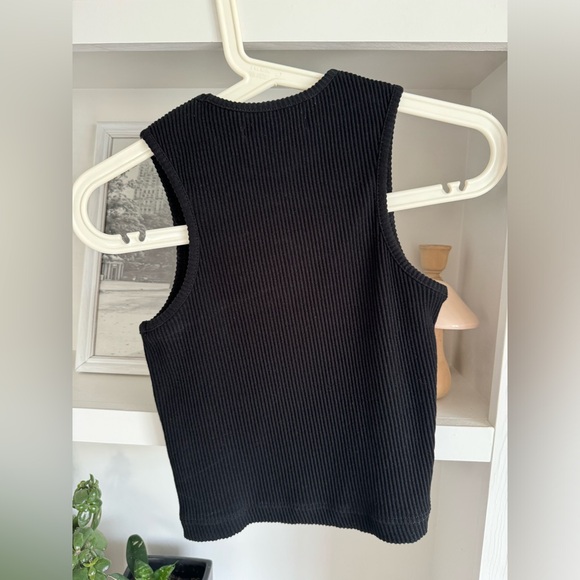 Oak + Fort ribbed crop tank top - Picture 3 of 3